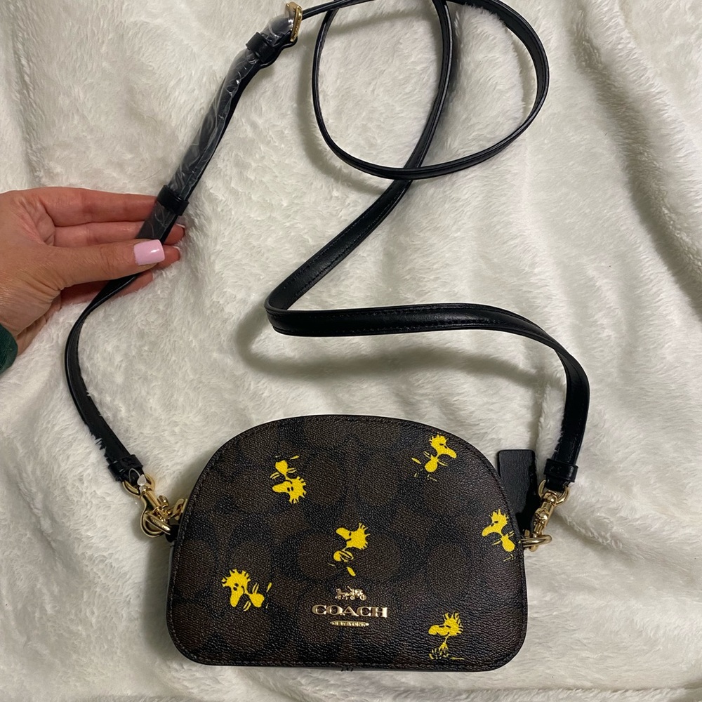 Brand new coach x peanuts crossbody mini
